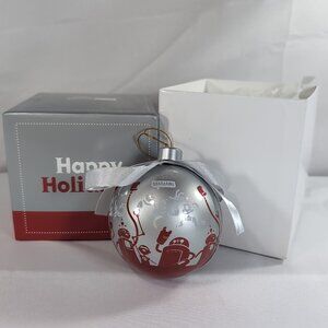 ThinkGeek 2010 Ornament Zombies Robots 3" Christmas Ribbon Box Brains Gift